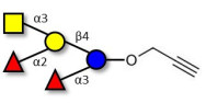 Blood group A pentaose with terminal alkyne (Linker-CΞCH B)