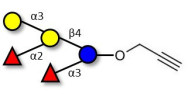 Blood group B pentaose with terminal alkyne (Linker-CΞCH B)