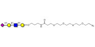 Sialylated tetraose type 1 with terminal azide (Linker-N3 A)