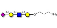 Sialylated tetraose type 1 with free terminal amine (Linker-NH2 A)
