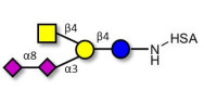 GD2 Ganglioside oligosaccharide grafted on HSA