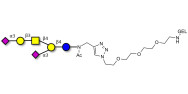 GD1a Ganglioside oligosaccharide grafted on gel for affinity chromatography (Linker-GEL A)