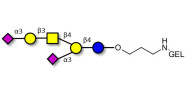 GD1a Ganglioside oligosaccharide grafted on gel for affinity chromatography (Linker-GEL B)