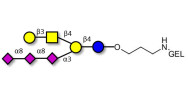 GT1c Ganglioside oligosaccharide grafted on gel for affinity chromatography (Linker-GEL B)
