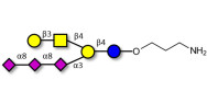 GT1c Ganglioside oligosaccharide with free terminal amine (Linker-NH2 A)