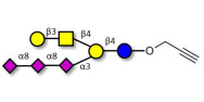 GT1c Ganglioside oligosaccharide with terminal alkyne (Linker-CΞCH B)