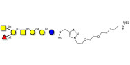 Globo-A heptaose grafted on gel for affinity chromatography (Linker-GEL A)