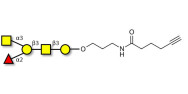 Blood group A antigen pentaose type 4 with terminal alkyne (Linker-CΞCH C)