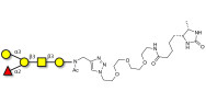 Blood group B antigen pentaose type 4 linked to desthiobiotin (Linker-DBT-A)