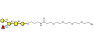 Blood group B antigen pentaose type 4 with terminal azide (Linker-N3 A)
