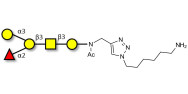Blood group B antigen pentaose type 4 with free terminal amine (Linker-NH2 D)