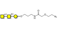 Forssman antigen triose with terminal azide (Linker-N3 B)