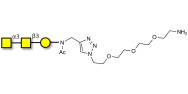 Forssman antigen triose with free terminal amine (Linker-NH2 B)