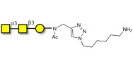 Forssman antigen triose with free terminal amine (Linker-NH2 D)