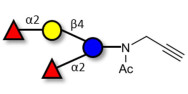 2',2-Difucosyllactose with terminal alkyne (Linker-CΞCH A)