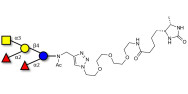 Fucosyl A antigen pentaose type 5 linked to desthiobiotin (Linker-DBT-A)