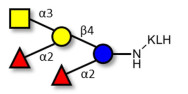Fucosyl A antigen pentaose type 5 grafted on KLH