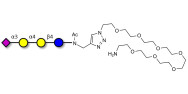Sialylated globotriose with free terminal amine (Linker-NH2 C)