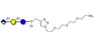 Glucuronyl-lactose with free terminal amine (Linker-NH2 B)