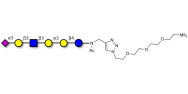 Sialylated isoglobopentaose (Sialylated iGb5) analogue type 1 with free terminal amine (Linker-NH2 B)