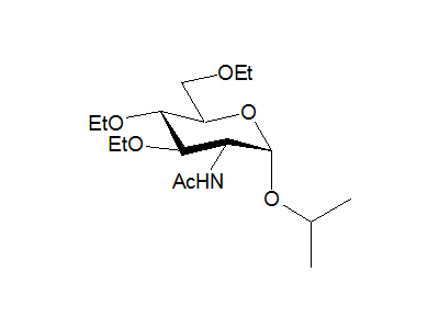 Isopropyl 2-acetamido-3,4,6-tri-O-ethyl-2-deoxy-α-D-glucopyranoside