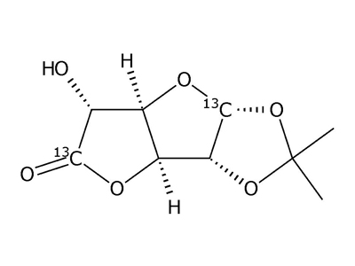 1,2-O-Isopropylidene-β-L-idofuranuronic-1,6-13C2 acid γ-lactone