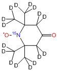 4-Oxo-2,2,6,6-tetramethylpiperidine-d16;1-15N-1-oxyl