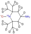 4-Amino-2,2,6,6-tetramethylpiperidine-d17;1-15N-1-oxyl