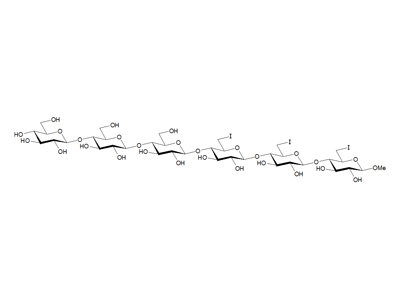 Methyl 6,6',6''-trideoxy-6,6',6''-triiodo-β-D-cellohexaoside