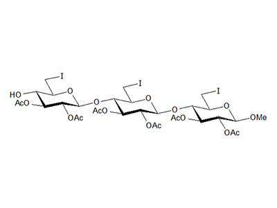 Methyl 2,2',2'',3,3',3''-hexa-O-acetyl-6,6',6''-trideoxy-6,6',6''-triiodo-β-D-cellotrioside