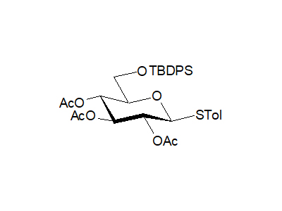 4-Methylphenyl 2,3,4-tri-O-acetyl-6-O-tert-butyldiphenylsilyl-1-thio-β-D-glucopyranoside