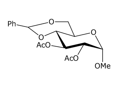 Methyl 2,3-di-O-acetyl-4,6-O-benzylidene-α-D-glucopyranoside