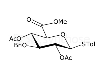 4-Methylphenyl 2,4-di-O-acetyl-3-O-benzyl-1-thio-β-D-glucopyranosiduronic acid methyl ester
