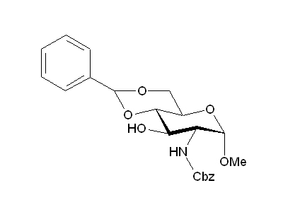 Methyl 4,6-O-benzylidene-N-Cbz-2-deoxy-α-D-glucopyranosaminide
