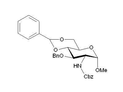 Methyl 3-O-benzyl-4,6-O-benzylidene-N-Cbz-α-D-glucopyranosaminide