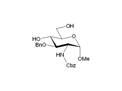 Methyl 3-O-benzyl-N-Cbz-α-D-glucopyranosaminide