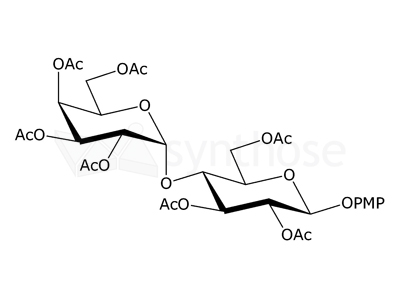 4-Methoxyphenyl 4-O-α-D-galactopyranosyl-β-D-glucopyranoside heptaacetate