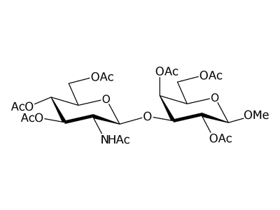 Methyl 3-O-(2-acetamido-3,4,6-tri-O-acetyl-2-deoxy-β-D-glucopyranosyl)-2,4,6-tri-O-acetyl-β-D-galactopyranoside