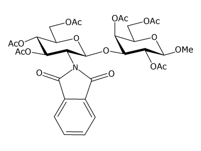 Methyl 3-O-(3,4,6-tri-O-acetyl-2-deoxy-2-phthalimido-β-D-glucopyranosyl)-2,4,6-tri-O-acetyl-β-D-galactopyranoside