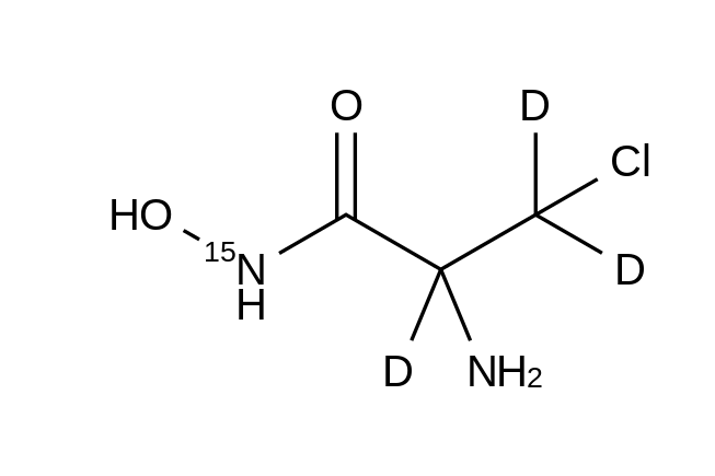 2-Amino-3-chloro-N-hydroxy-propanamide-15N,d3