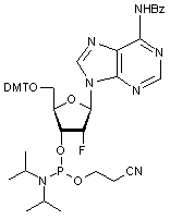 N6-Benzoyl-2-deoxy-5-O-DMT-2-fluoroadenosine 3-CE phosphoramidite