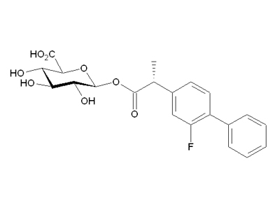 Tarenflurbil acyl-β-D-glucuronide