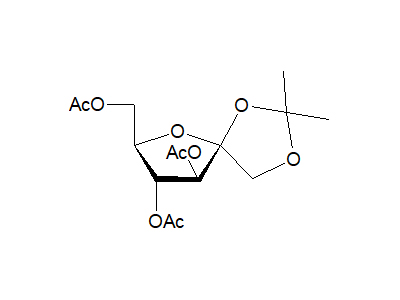 3,4,6-Tri-O-acetyl-1,2-O-isopropylidene-β-D-fructofuranose