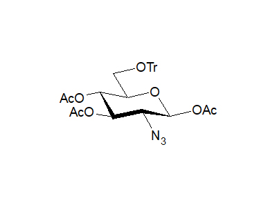 1,3,4-Tri-O-acetyl-2-azido-2-deoxy-6-O-trityl-β-D-glucopyranose