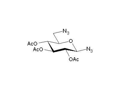 2,3,4-Tri-O-acetyl-6-azido-6-deoxy-β-D-glucopyranosyl azide