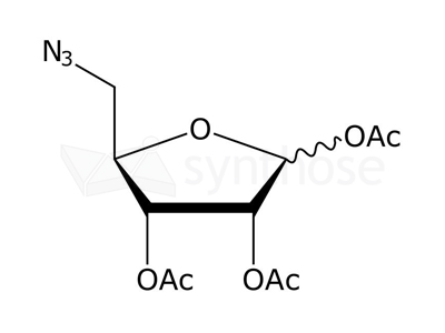 1,2,3,-Tri-O-acetyl-5-azido-5-deoxy-D-ribofuranose