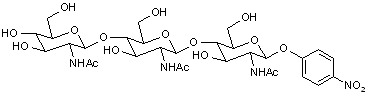 4-Nitrophenyl N-N-N-triacetyl-β-D-chitotriose