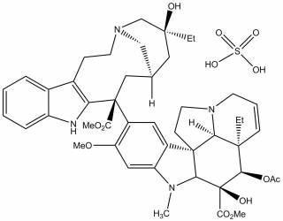 Vinblastine sulfate salt