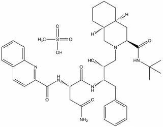 Saquinavir mesylate salt