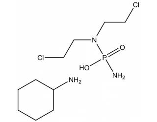 Phosphoramide mustard cyclohexylamine salt